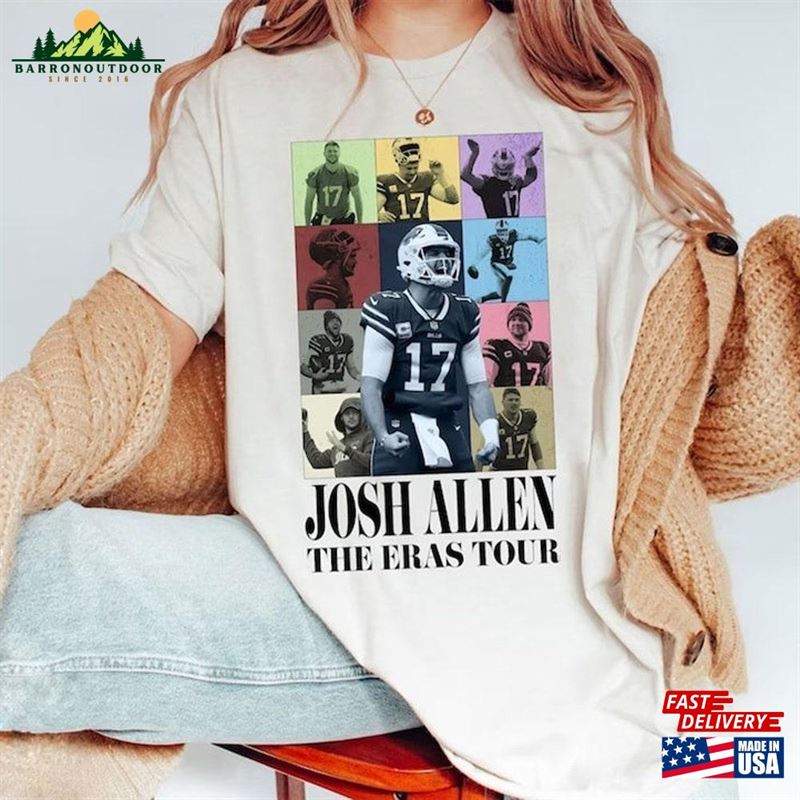 Josh Allen The Eras Tour T Shirt T-Shirt Sweatshirt Classic Josh Allen The Eras Tour T Shirt T-Shirt Sweatshirt Classic
