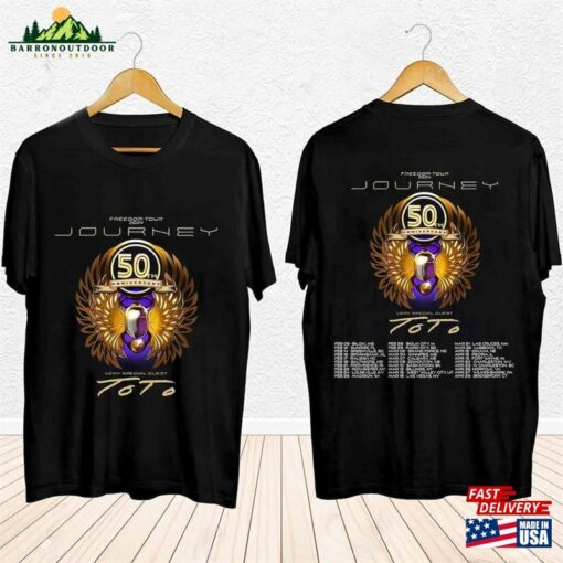 Journey 2024 Tour T-Shirt Freedom Toto Concert Band Gift Fans Music Shirt Sweatshirt