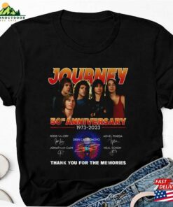Journey Band 50Th Anniversary Shirt Signatures Merch Unisex Hoodie