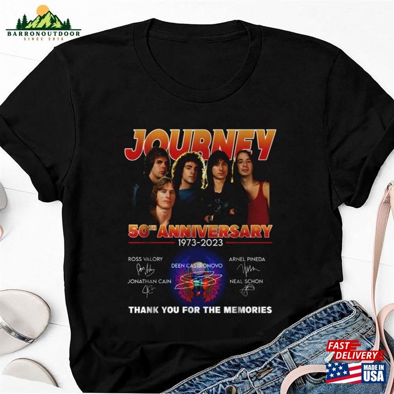 Journey Band 50Th Anniversary Shirt Signatures Merch Unisex Hoodie Journey Band 50Th Anniversary Shirt Signatures Merch Unisex Hoodie