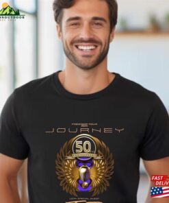 Journey Freedom Tour 2024 T-Shirt With Toto Concert Shirt Band Fan Unisex Hoodie