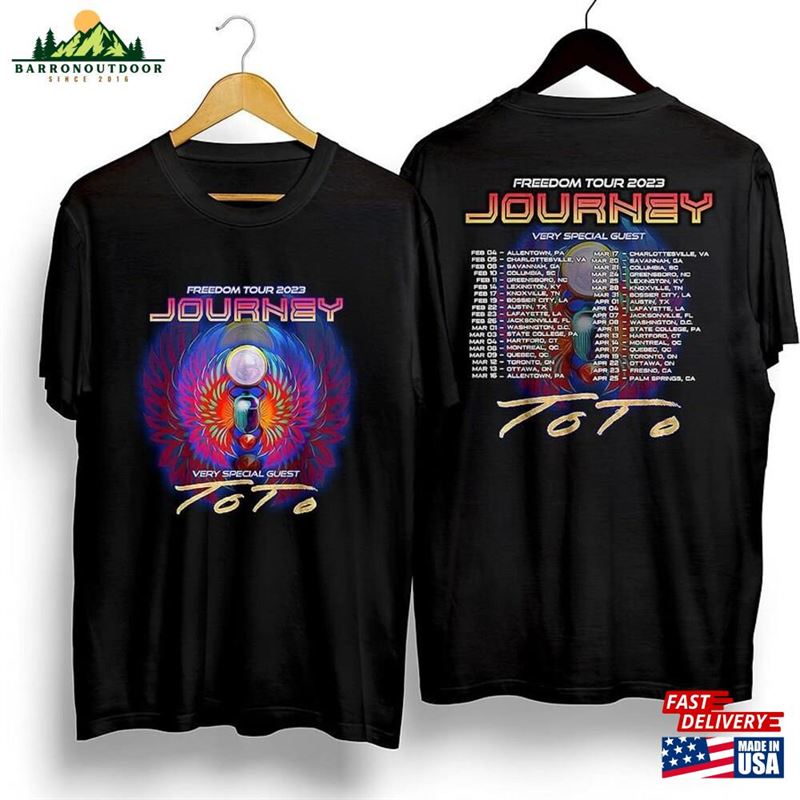 Journey Freedom Two Sided Tour 2023 Shirt Rock Band 50Th Anniversary Classic T-Shirt Journey Freedom Two Sided Tour 2023 Shirt Rock Band 50Th Anniversary Classic T-Shirt