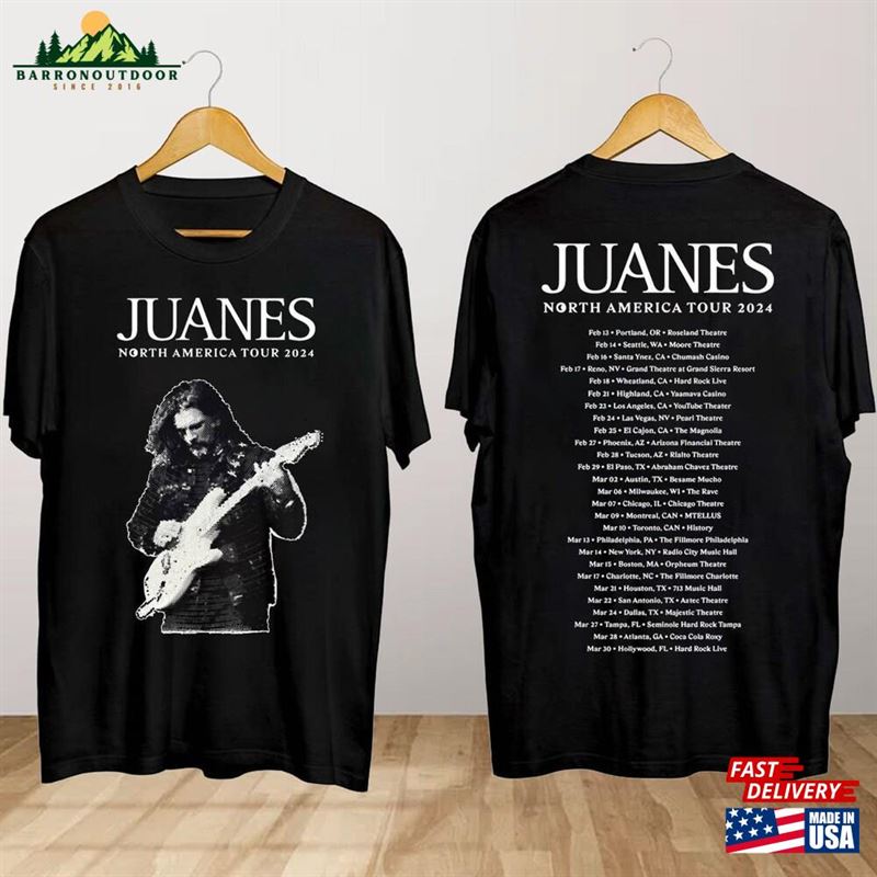 Juanes North American 2024 Tour Shirt Concert Unisex Sweatshirt Juanes North American 2024 Tour Shirt Concert Unisex Sweatshirt