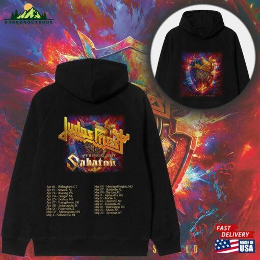 Judas Priest Invincible Shield 2024 Tour Shirt Us Band Fan Unisex T-Shirt