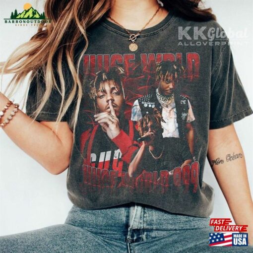 Juice Wrld Shirt 90S Vintage World 999 Music 2023 Bootleg Graphic Tour Tee Classic Hoodie