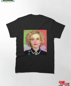 Julia Garner Retro Pop Art Portrait Classic T-Shirt