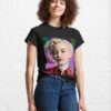 Julia Garner Retro Pop Art Portrait Classic T-Shirt Sweatshirt