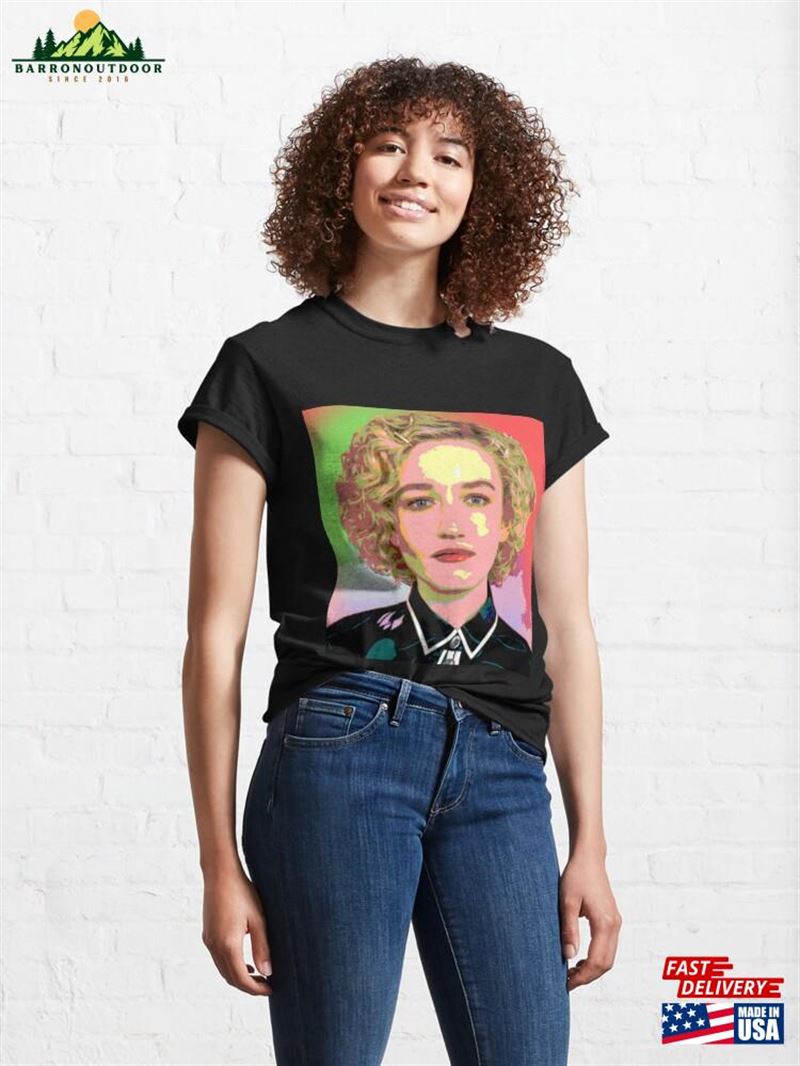 Julia Garner Retro Pop Art Portrait Classic T-Shirt Unisex Hoodie Julia Garner Retro Pop Art Portrait Classic T-Shirt Unisex Hoodie