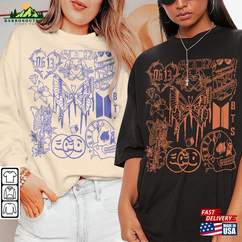 Jung Kook Bts Kpop Doodle Art Shirt Vintage Merch Tee Graphic Tattoo Albums Lyric Sweatshirt Unisex Jung Kook Bts Kpop Doodle Art Shirt Vintage Merch Tee Graphic Tattoo Albums Lyric Sweatshirt Unisex