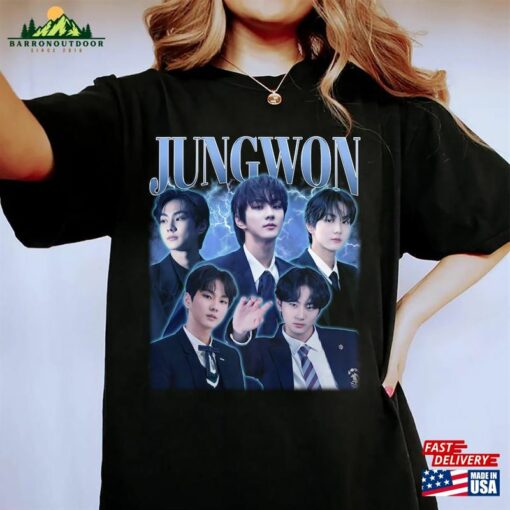 Jungwon Enhypen Kpop Shirt Fate World Tour 2023 Sweatshirt Hoodie Classic