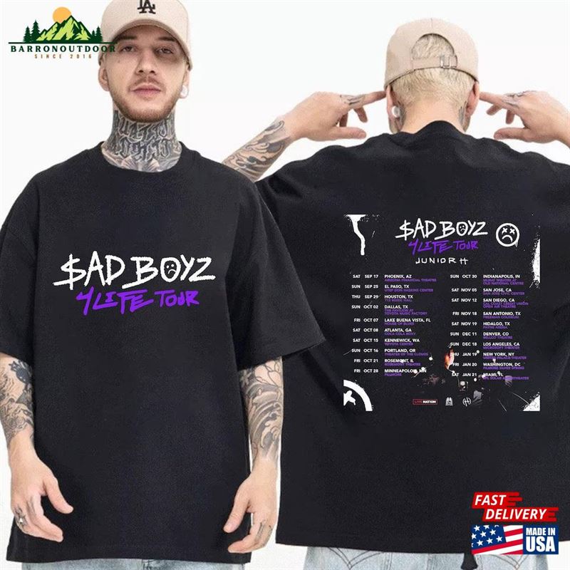 Junior H 2023 Concert Shirt Sad Boyz Us Tour Classic Hoodie Junior H 2023 Concert Shirt Sad Boyz Us Tour Classic Hoodie