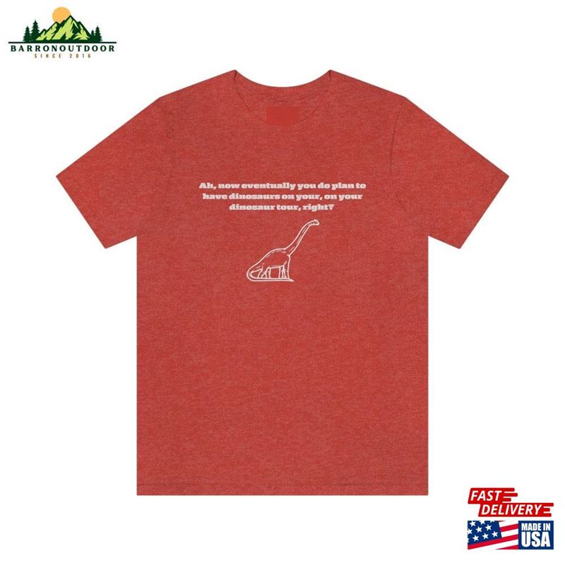 Jurassic Park Dino Tour Unisex Jersey Short Sleeve Tee T-Shirt Classic Jurassic Park Dino Tour Unisex Jersey Short Sleeve Tee T-Shirt Classic