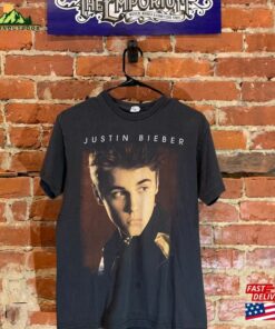 Justin Bieber Medium Black Graphic Vintage Tour T-Shirt Sweatshirt Classic