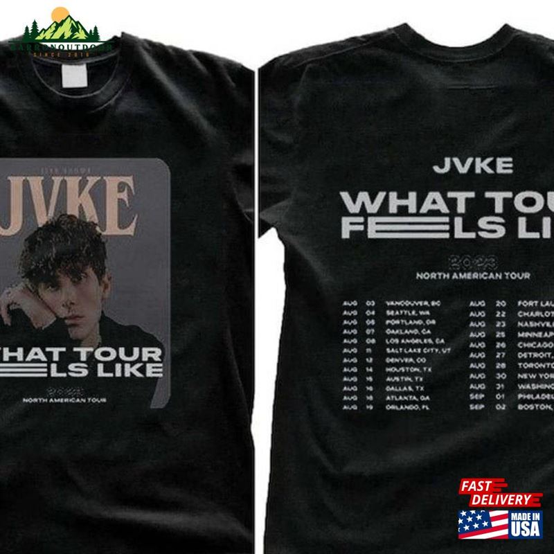 Jvke 2023 Tour Shirt What Feels Like For Fan Hoodie Unisex Jvke 2023 Tour Shirt What Feels Like For Fan Hoodie Unisex