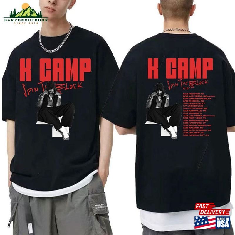 K Camp Spin The Block Tour 2023 Shirt Rapper Concert Fan T-Shirt Classic K Camp Spin The Block Tour 2023 Shirt Rapper Concert Fan T-Shirt Classic