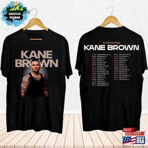 Kane Brown In The Air Tour 2024 Shirt Fan Concert Classic Hoodie