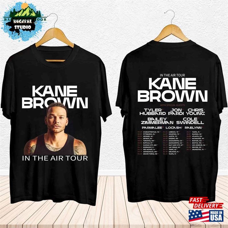 Kane Brown In The Air Tour 2024 Shirt Fan Concert Classic Unisex Kane Brown In The Air Tour 2024 Shirt Fan Concert Classic Unisex