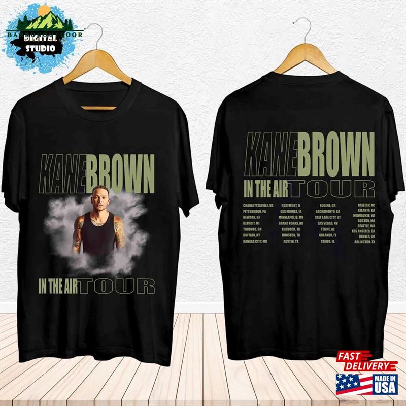 Kane Brown In The Air Tour 2024 Shirt Fan Concert T-Shirt Classic Kane Brown In The Air Tour 2024 Shirt Fan Concert T-Shirt Classic