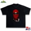 Kanye West Ye Yeezus Tour Red Ski Mask Premium Heavyweight Boxy Vintage Style Washed Black T-Shirt Classic Sweatshirt