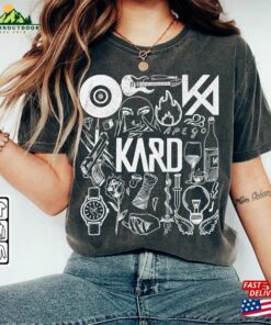Kard Kpop Doodle Art Shirt Vintage Merch Tee Album Lyric Tattoo Sweatshirt Unisex Hoodie