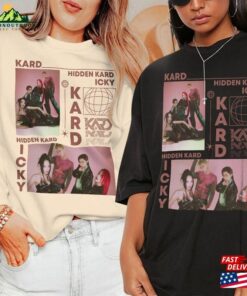 Kard Kpop Shirt Icky Album Sweatshirt V9 Vintage Retro Graphic Tee Music Unisex Gifts Fan Hoodie T-Shirt