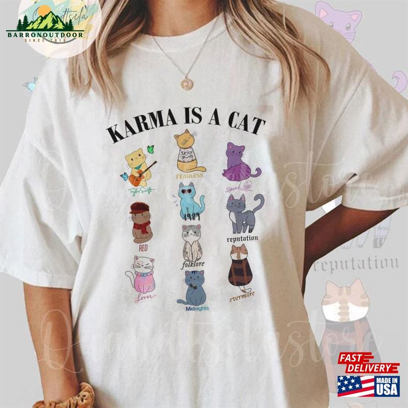 Karma Cats Taylor Swift Shirt Is A Cat My Boyfriend Classic Sweatshirt Karma Cats Taylor Swift Shirt Is A Cat My Boyfriend Classic Sweatshirt