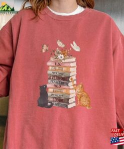 Karma Is A Cat Comfort Colors® Sweatshirt Albums As Books Trendy Aesthetic For Book Lovers T-Shirt Hoodie