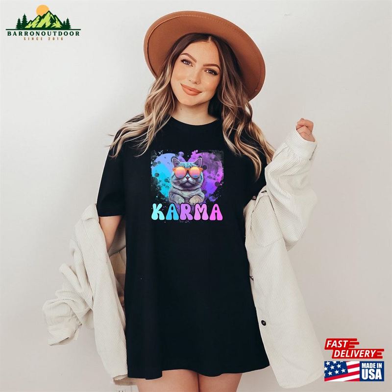 Karma Is A Cat Eras Shirts Taylor T-Shirt Me And Vibe Like That Shirt Unisex Sweatshirt Karma Is A Cat Eras Shirts Taylor T-Shirt Me And Vibe Like That Shirt Unisex Sweatshirt