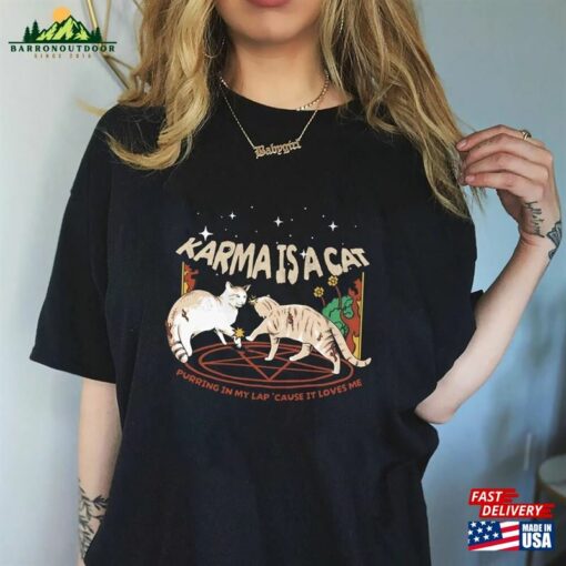 Karma Is A Cat Shirt Swiftie T-Shirt Music Tour 2023 Sweatshirt
