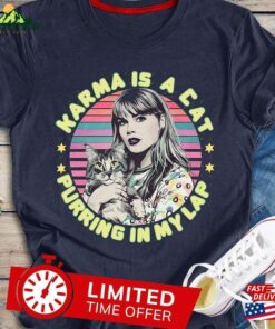 Karma Is A Cat Shirt Taylor Swift Swiftie Merch Kids Little Classic Sweatshirt