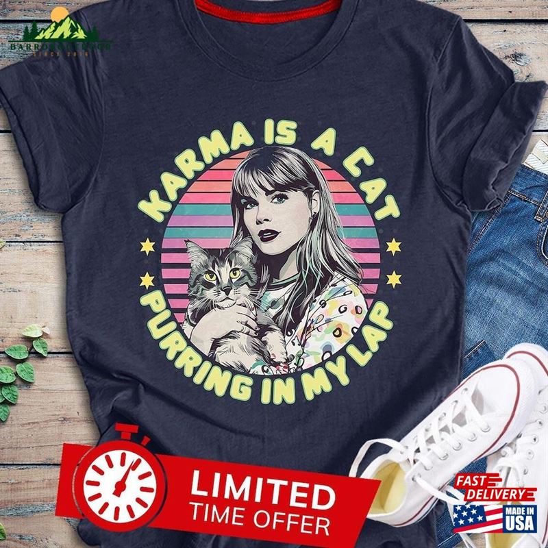 Karma Is A Cat Shirt Taylor Swift Swiftie Merch Kids Little Classic Sweatshirt Karma Is A Cat Shirt Taylor Swift Swiftie Merch Kids Little Classic Sweatshirt