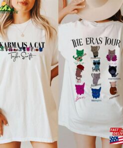 Karma Is A Cat T-Shirt Midnights Taylor Purring In My Lap Shirt Unisex