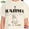 Karma Is A God Taylor Swift Midnights Unisex Garment Dyed T-Shirt Hoodie