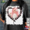 Karol G Pink Hair On The Heart Tattoo Shirt Comfort Colors Bleached Tee L318rp T-Shirt Hoodie