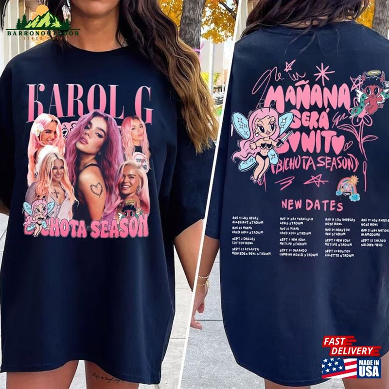 Karol G Tracklist Graphic Shirt Bichota Season Tshirt Manana Sera Bonito Album Classic Unisex Karol G Tracklist Graphic Shirt Bichota Season Tshirt Manana Sera Bonito Album Classic Unisex
