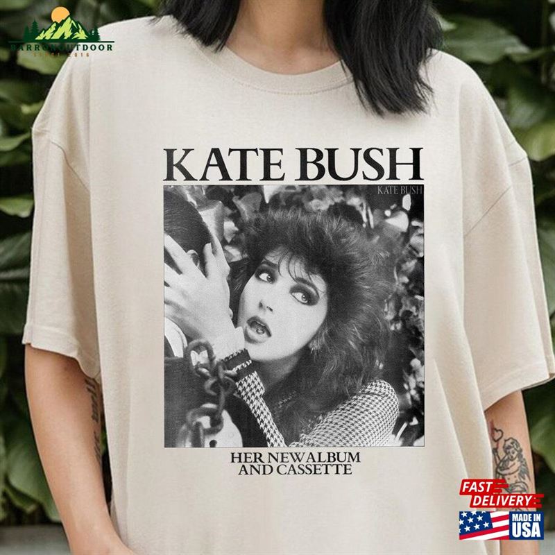 Kate Bush Her New Album And Cassette Shirt Hounds Of Love Sweatshirt T-Shirt Kate Bush Her New Album And Cassette Shirt Hounds Of Love Sweatshirt T-Shirt