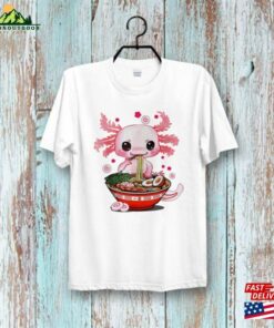 Kawaii Axolotl Ramen Noodle Funny Japanese Anime T-Shirt Unisex Sweatshirt