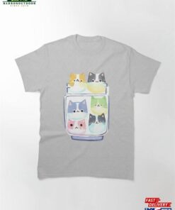 Kawaii Cats In A Mason Jar Classic T-Shirt Unisex Hoodie