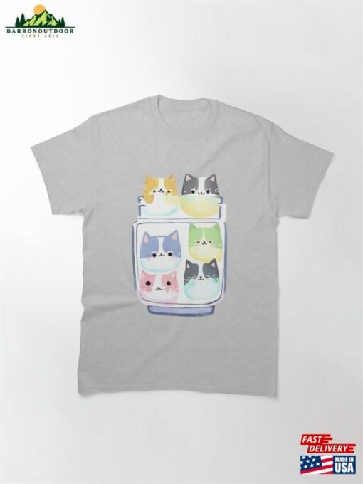 Kawaii Cats In A Mason Jar Classic T-Shirt Unisex Hoodie