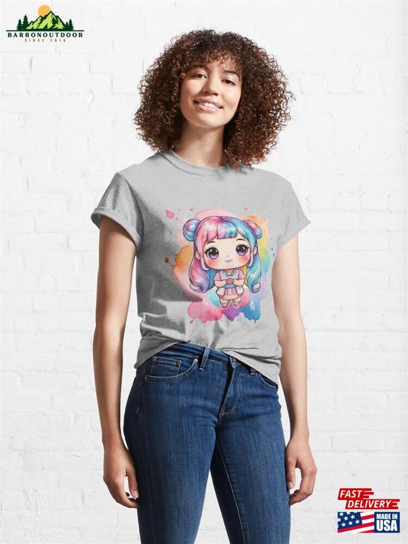 Kawaii Cuties Charming Anime Girl Classic T-Shirt Hoodie Kawaii Cuties Charming Anime Girl Classic T-Shirt Hoodie