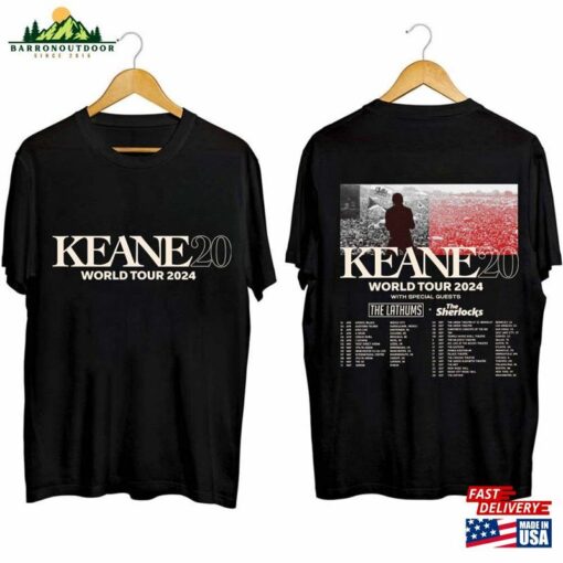 Keane World Tour 2024 Shirt Hopes And Fears Concert Band Fan Hoodie T-Shirt