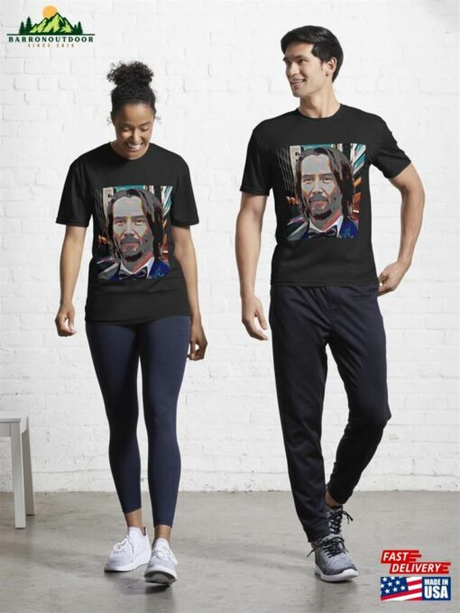 Keanu Reeves Retro Pop Art Portrait Active T-Shirt Classic Sweatshirt