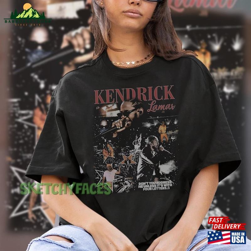 Kendrick Lamar Vintage Shirt Bootleg Inspired Tee Fan T-Shirt Hoodie Kendrick Lamar Vintage Shirt Bootleg Inspired Tee Fan T-Shirt Hoodie