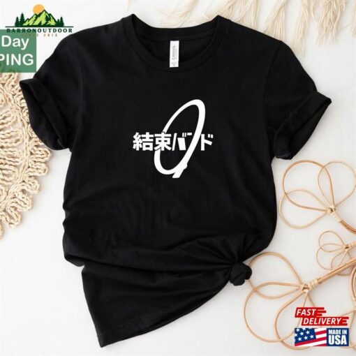 Kessoku Band With Japanese Logo Shirt Bocchi The Rock! Guitar Hero Sweatshirt Hoodie