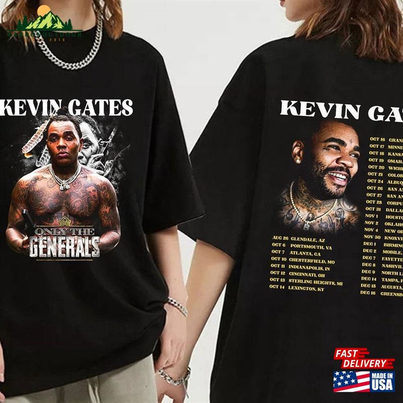Kevin Gates Only The Generals Tour 2023 Shirt Fan Concert Classic T-Shirt Kevin Gates Only The Generals Tour 2023 Shirt Fan Concert Classic T-Shirt