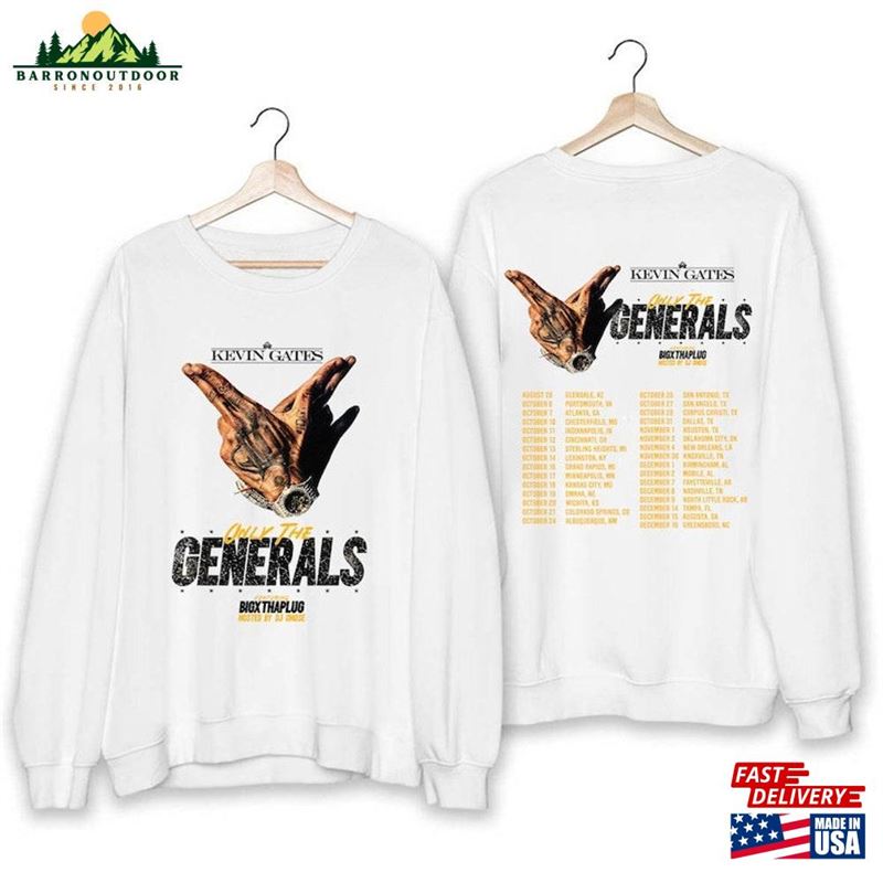Kevin Gates Only The Generals Tour 2023 Shirt Fan Concert Unisex Hoodie Kevin Gates Only The Generals Tour 2023 Shirt Fan Concert Unisex Hoodie