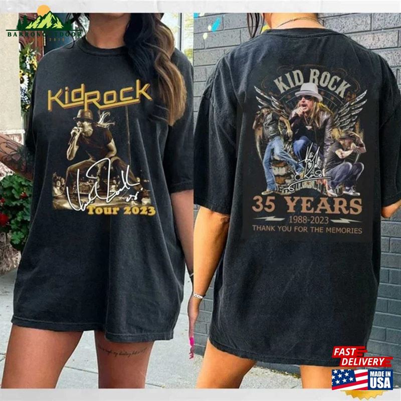 Kid Rock 2023 Concert Shirt Vintage American N Roll Legend Fans Sweatshirt Hoodie Kid Rock 2023 Concert Shirt Vintage American N Roll Legend Fans Sweatshirt Hoodie