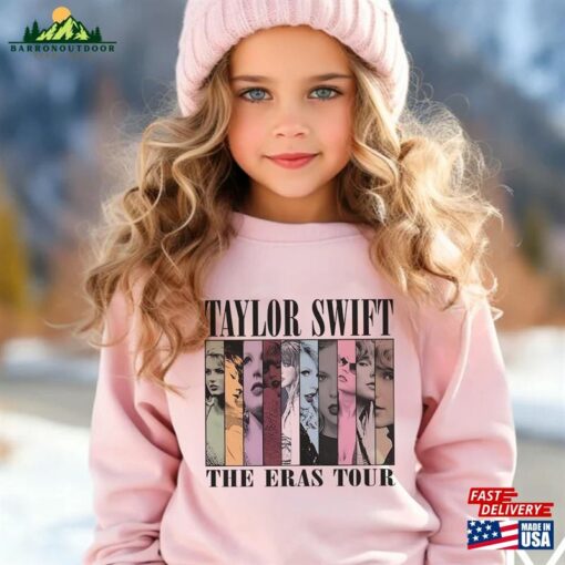 Kid Tayl0r Eras Tour Outfit Shirt Youth Merch Swiftie For Unisex Sweatshirt