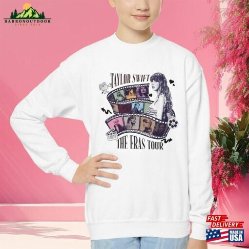 Kids Taylor Eras Tour Movie Hoodie Crewneck T-Shirt Swiftie Merch Sweatshirt