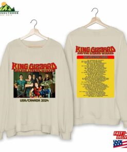 King Gizzard Amp The Lizard Wizard Us Canada 2024 Tour Shirt Classic Sweatshirt 3